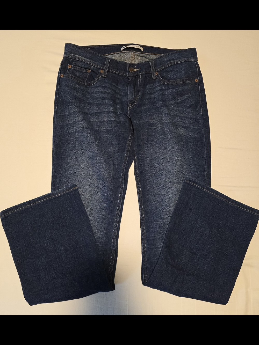 Levi's Indigo Women's Bootcut Jeans 524 Too Superlow Size 9M